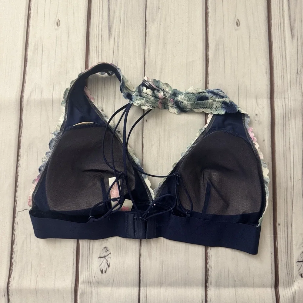 Victoria's Secret Pink Strappy‎ Lace Bralette Size Medium Tye Dye Sexy